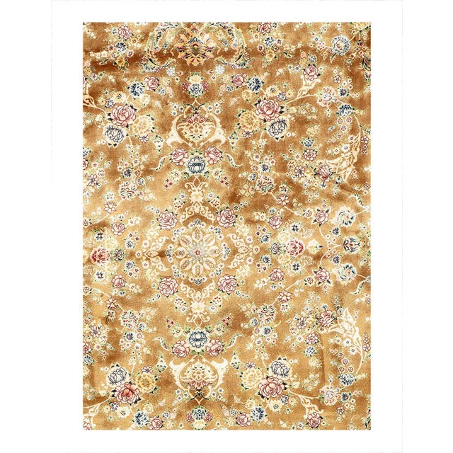 Viscose on a cotton foundation with a medallion This rug has a dense, soft pile, and excellent quality, to ensure that you...