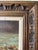 Coffee Original Signed “Sher” Oil on Canvas – Harbor Fishing Village With Men & Boats – Framed, 31.25” X 26” For Sale - Image 8 of 14