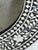 Wood Aditya Handicrafts 32.75” Black & White Bone Inlay Floral Round Mirror, India, 2021 For Sale - Image 7 of 12