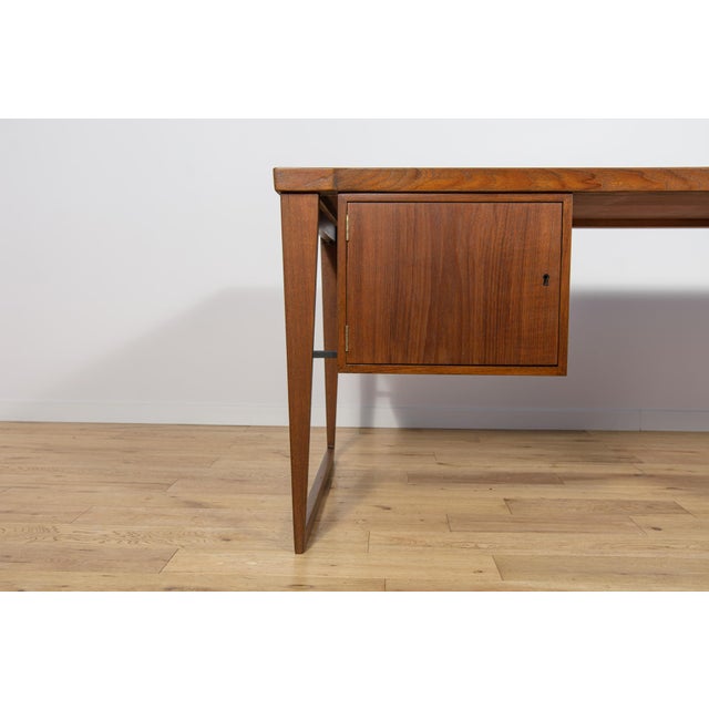 Brown Model 70 Desk in Teak by Kai Kristiansen for Feldballes Møbelfabrik, Denmark, 1960s For Sale - Image 8 of 18