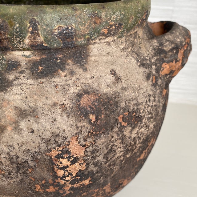Antique Large Rustic Terra-Cotta Turkish Yoghurt Vessel Pot For Sale - Image 4 of 12