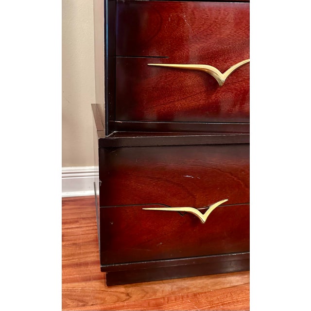1950s 1950s Art Deco Chest of Drawers For Sale - Image 5 of 10