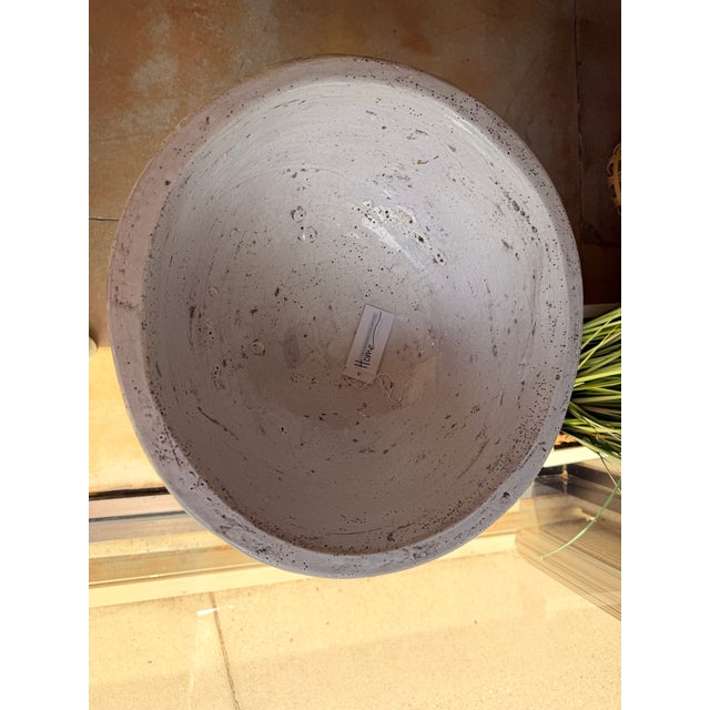 Mediterranean Abigails Italy Yellow & White Planter For Sale - Image 3 of 4