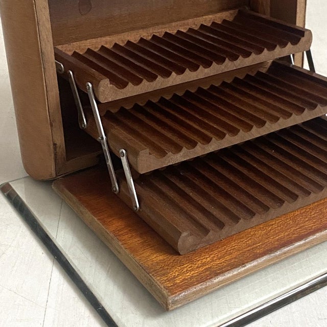 Brown Art Deco Cigarette Case, 1930s For Sale - Image 8 of 13