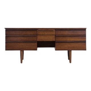 Mid-Century Modern Brown Teak Desk, 1960s For Sale