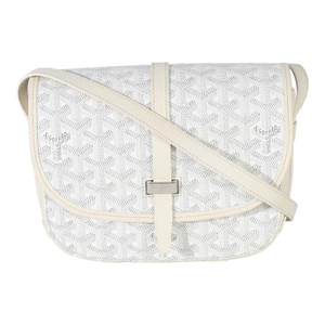 White Goyardine Canvas Belvedere II PM