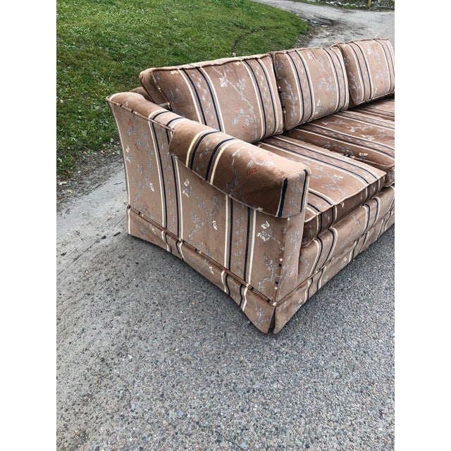 1970s Vintage Broyhill Chinoiserie Velvet Sofa Chairish