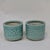 Beautiful celadon glazed porcelain planter or brush pot. These feature a relief-molded floral design with a geometric...
