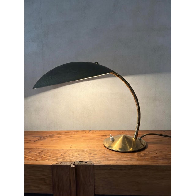Modernist Goose Neck Table Lamp by Gebrüder Cosack Ligting, Germany, 1950s For Sale - Image 4 of 11