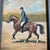 Contemporary Contemporary Original Stephen Heigh Horse & Rider “Lucky 2” Painting Framed For Sale - Image 3 of 4