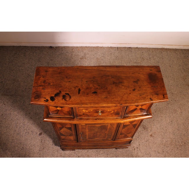 16th Century Renaissance Italian Oratory in Blond Walnut with Inlays For Sale - Image 14 of 15