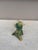 Small 19th Century Majolica Wild Rose Vase Delphin Massier. H / 4 inches.