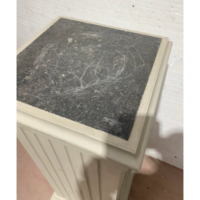 20th Century Square Display Column in Patinated Beechwood For Sale - Image 6 of 7