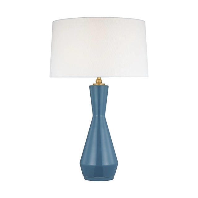 2020s Thomas O'Brien by Visual Comfort Studio Jens Table Lamp, Lucent Aqua For Sale - Image 5 of 5
