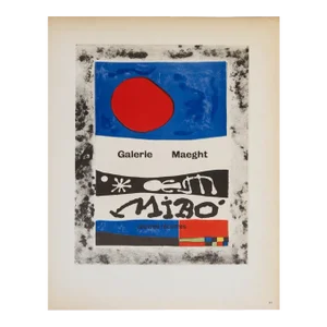 1959 Joan Miro 'Galerie Maeght' Surrealism Multicolor France Lithograph