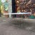 Amazing Geometric Enamel Top With Chrome Wire Bottom Side Table Alexander Girard For Sale - Image 4 of 12