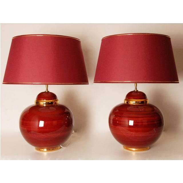 Vintage Table Lamps in Ceramic by Kostka, 1970s, Set of 2 For Sale - Image 11 of 13