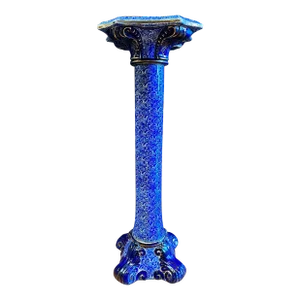 19th Century Antique Blue & White Jardiniere/Plant Stand
