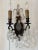 Pair of Late 19th Century Bronze and Crystal Sconces For Sale - Image 9 of 10