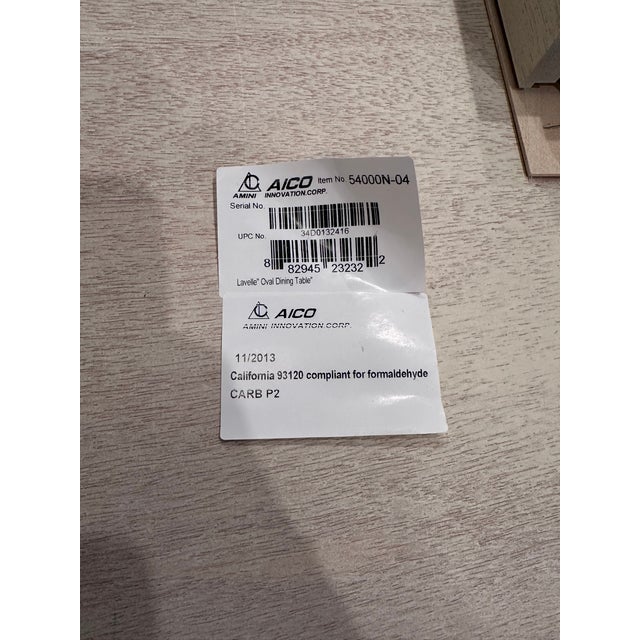 Aico Michael Amini Lavelle Classic Pearl Dining Set - Table and 6 Chairs For Sale - Image 15 of 15