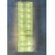 Huge rectangular wall sconce in unlaquered brass and green murano glass with a diamanted texture that give brigtness . a...