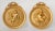 Pair of French Gilt Bronze Round Figural Wall Plaques, France, 19th Century For Sale - Image 11 of 11