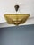 Art Deco Verrerie Dart Amber Molded Glass Pendant Light by Degue, France, 1930 For Sale - Image 13 of 18