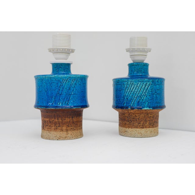 Mid-Century Modern Table Lamps by Inger Persson for Rörstrand, 1960s, Set of 2 For Sale - Image 6 of 17