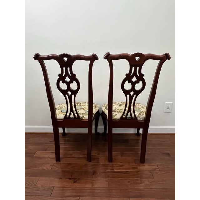 Late 20th Century Set of 10 Chippendale Style Dining Chairs by Century Furniture Company For Sale In Washington DC - Image 6 of 12