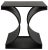 NOIR Alec Side Table in Black Metal For Sale - Image 12 of 12