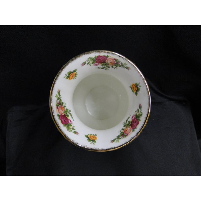 Mid-Century Modern Vintage Royal Albert Old Country Roses, England: Montrose Vase For Sale - Image 3 of 7