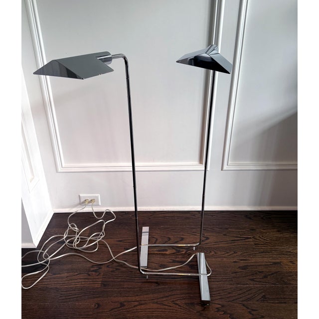 Pair Of Adjustable "IUWV" Floor Lamps by Cedric Hartman For Sale In Atlanta - Image 6 of 15