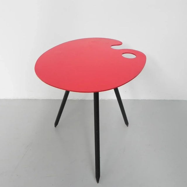 Painter's Palette Side Table by Lucien de Roeck for Bois Manu For Sale - Image 12 of 15