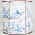 Vintage Hand-Painted Blue and White Imitation Dutch Tile Landscape Tea Can Table Lamps - a Pair For Sale In New York - Image 6 of 14