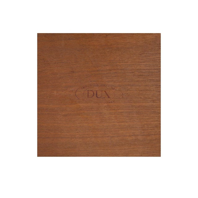 Brown 1970s Pair Mid-Century Danish Dux Teak Side Tables Parson Style For Sale - Image 8 of 9