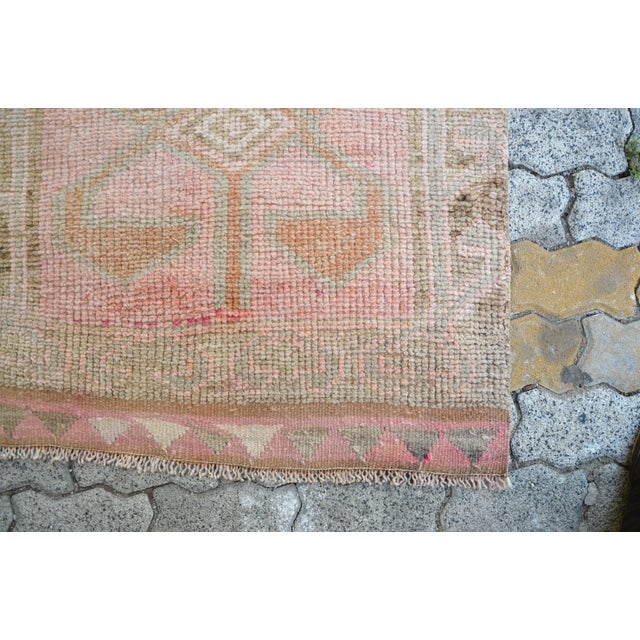1960s 1960s Vintage Hand-Knotted Runner For Sale - Image 5 of 11