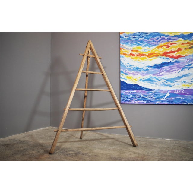 Fir & Beech Wood Ladder For Sale - Image 9 of 14