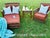 Chestnut Vintage Palm Beach Hollywood Regency Split-Bamboo & Rattan Lounge Chair For Sale - Image 8 of 8