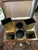 Wood Antique English Regency Fully Fitted Tea Caddy Stand on Casters For Sale - Image 7 of 12