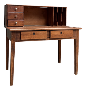 Antique Oak Stepped Desk, 1890s