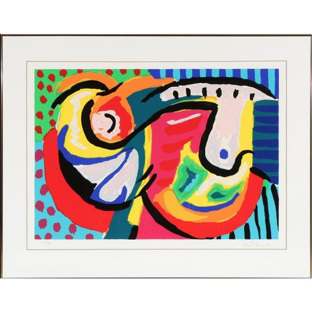 Gorm Eriksen: Composition signed Gorm Eriksen 93, 2/180, lithography in color. Unframed size: 63×87.