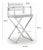 Director White Vegan Leather & Steel Bar Stool For Sale - Image 9 of 11