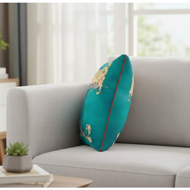 Arts & Crafts Exquisite Luxury Arts & Crafts Sofa Cushions/ Pillows Cushion Cover With Insert For Sale - Image 3 of 5