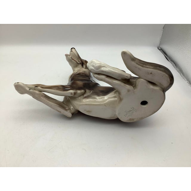 Mid-Century Modern Wien Keramos Austria Ceramic German Shepherd Dog Figurine Large Statue For Sale - Image 3 of 9