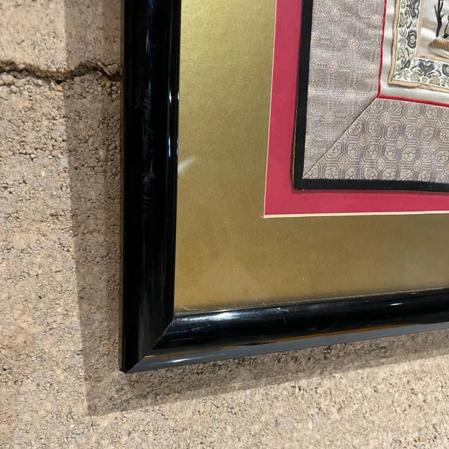 Textile 1960s Fine Chinese Silk Art Embroidered Tapestry Panel For Sale - Image 7 of 13