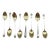 1875 American Set of 8 Sterling Silver Demitasse Spoons by Gorham For Sale