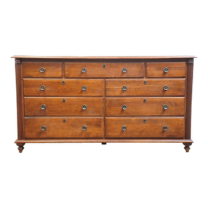 Durham Furniture Saville Row Collection Solid Cherry Early American 66" Triple Dresser 980-173