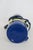 1970s Mr Peanut Aladdin Blue Yellow Plastic Thermos Travel Mug With Strap For Sale - Image 15 of 17