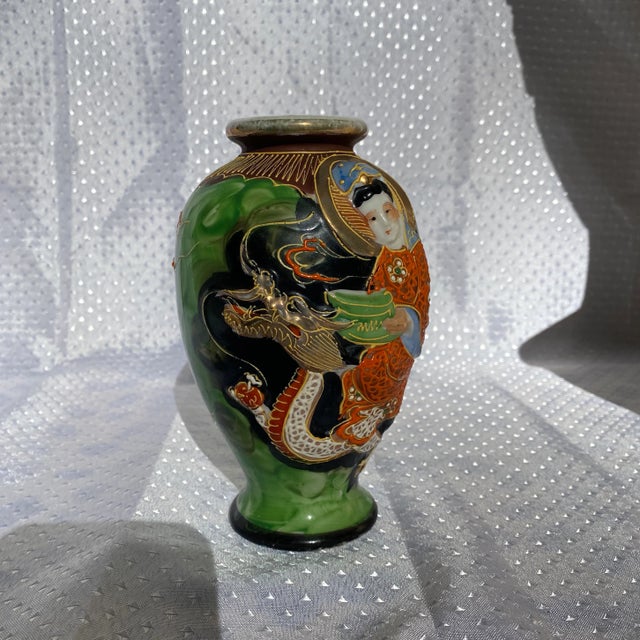 Asian 1970s Asian Ceramic Vase For Sale - Image 3 of 6