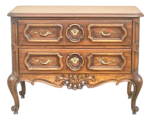 Vintage Drexel Country French Louise XV Rococo Style Commode